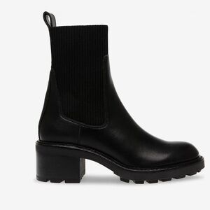 Steve Madden Kiley Black Chelsea Heeled Bootie 9M